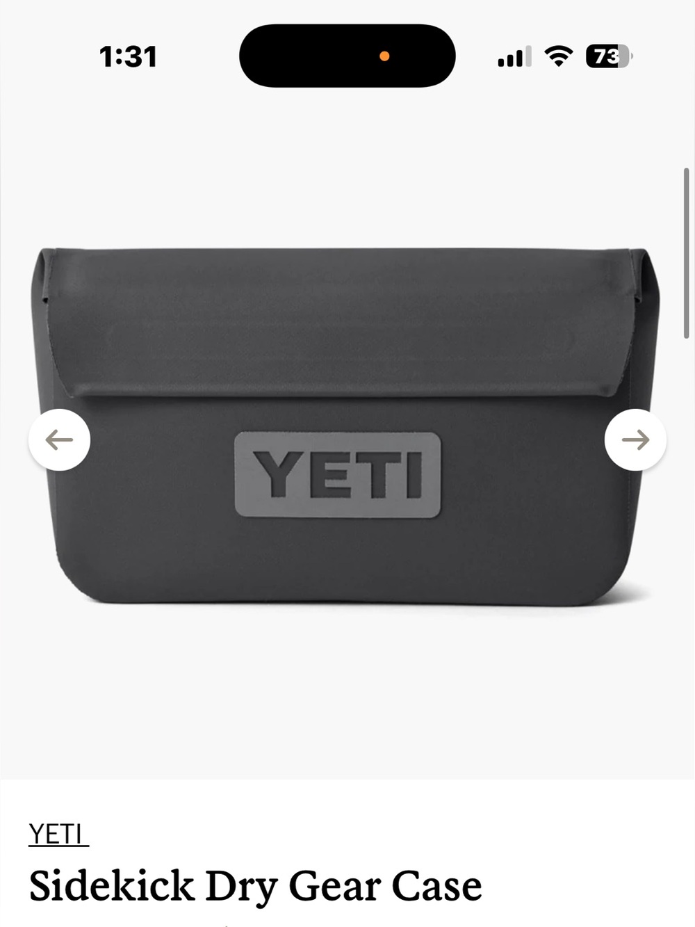 Yeti SideKick Dry 1L Waterproof Gear Case
